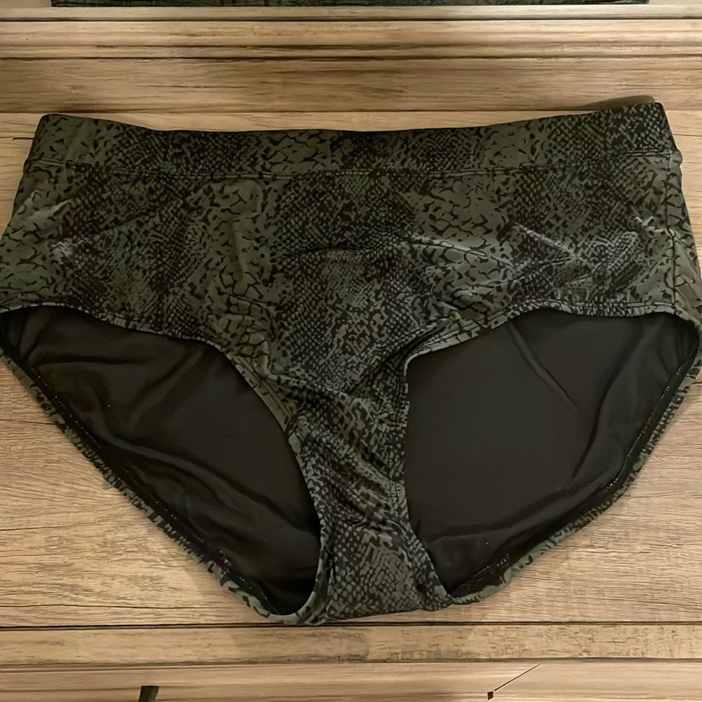 Cacique Swim Snakeskin Swim Brief size 16